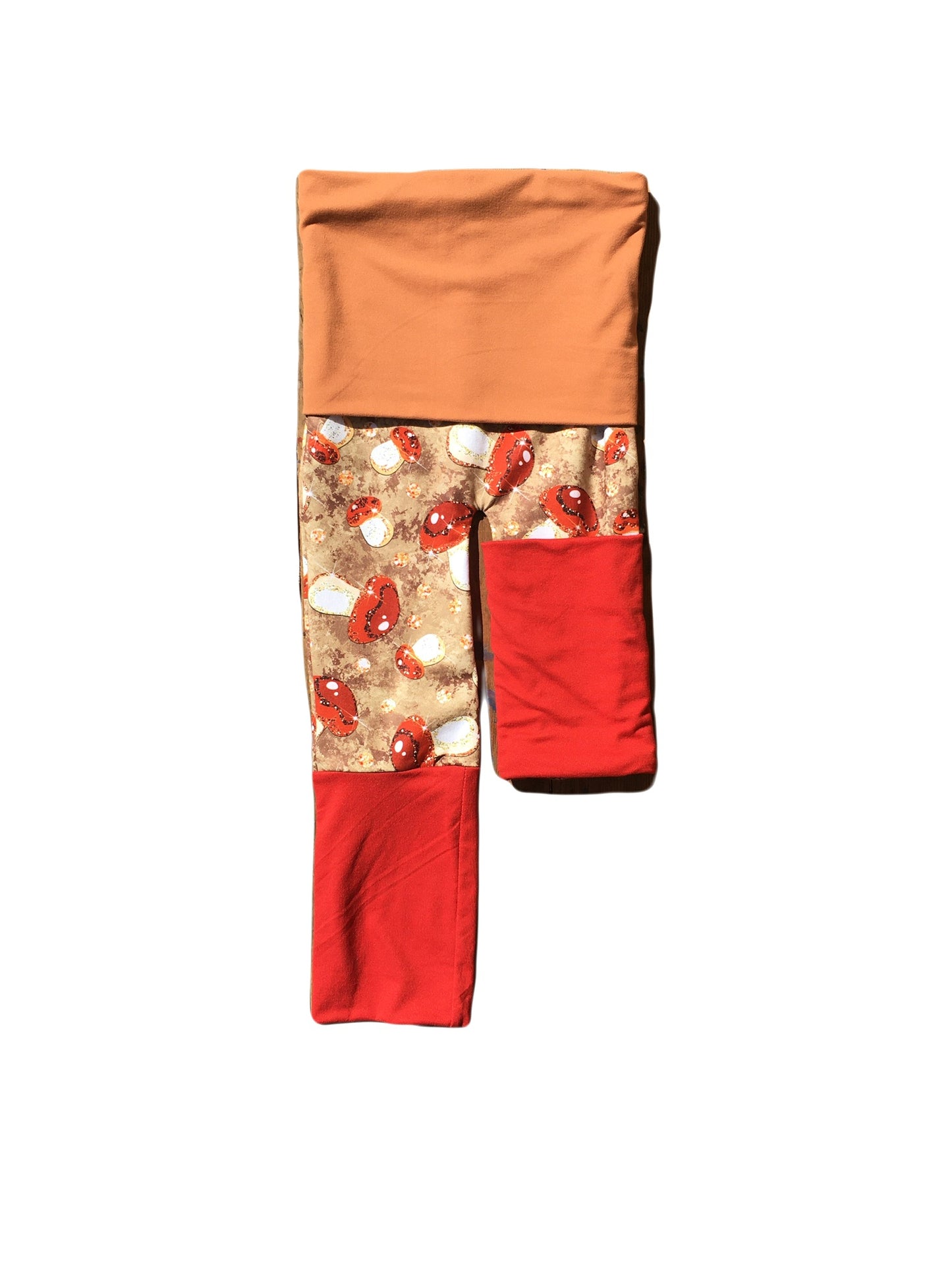 Adjustable Pants - Amanitas with Orange & Rust