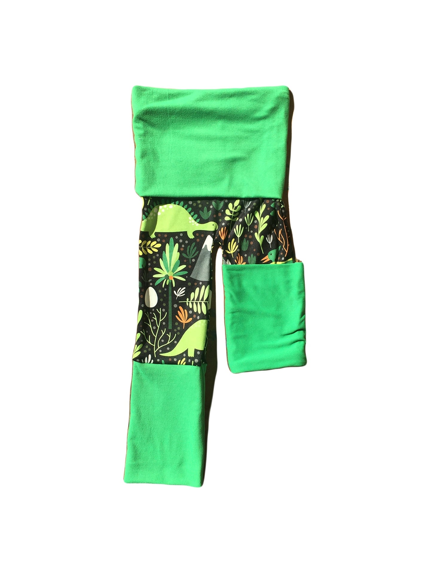 Adjustable Pants - Dinosaurs with Green