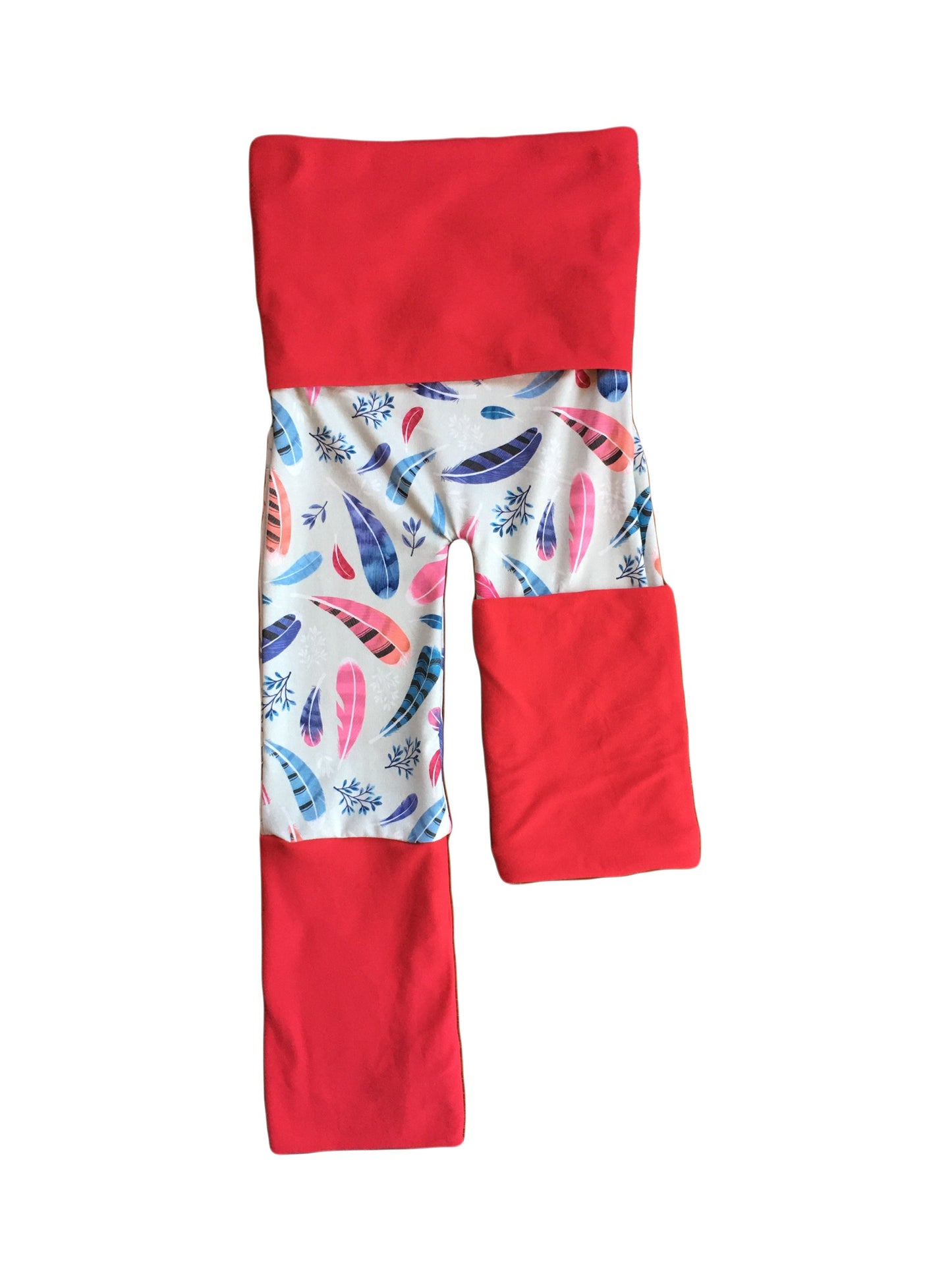 Adjustable Pants - Feathers with Red