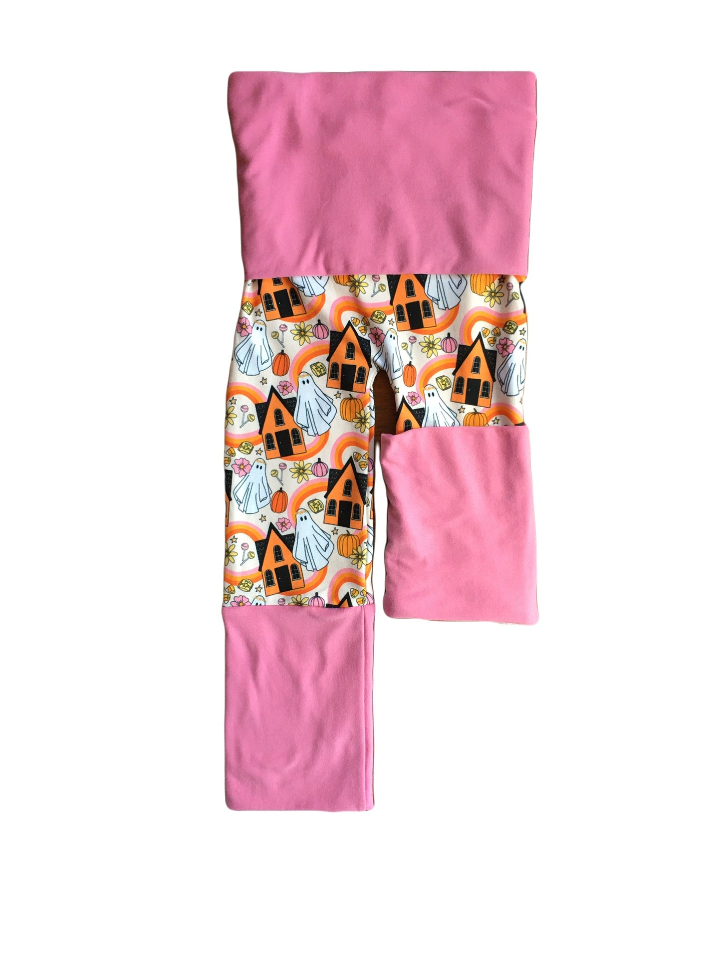 Adjustable Pants - Haunted House with Pink