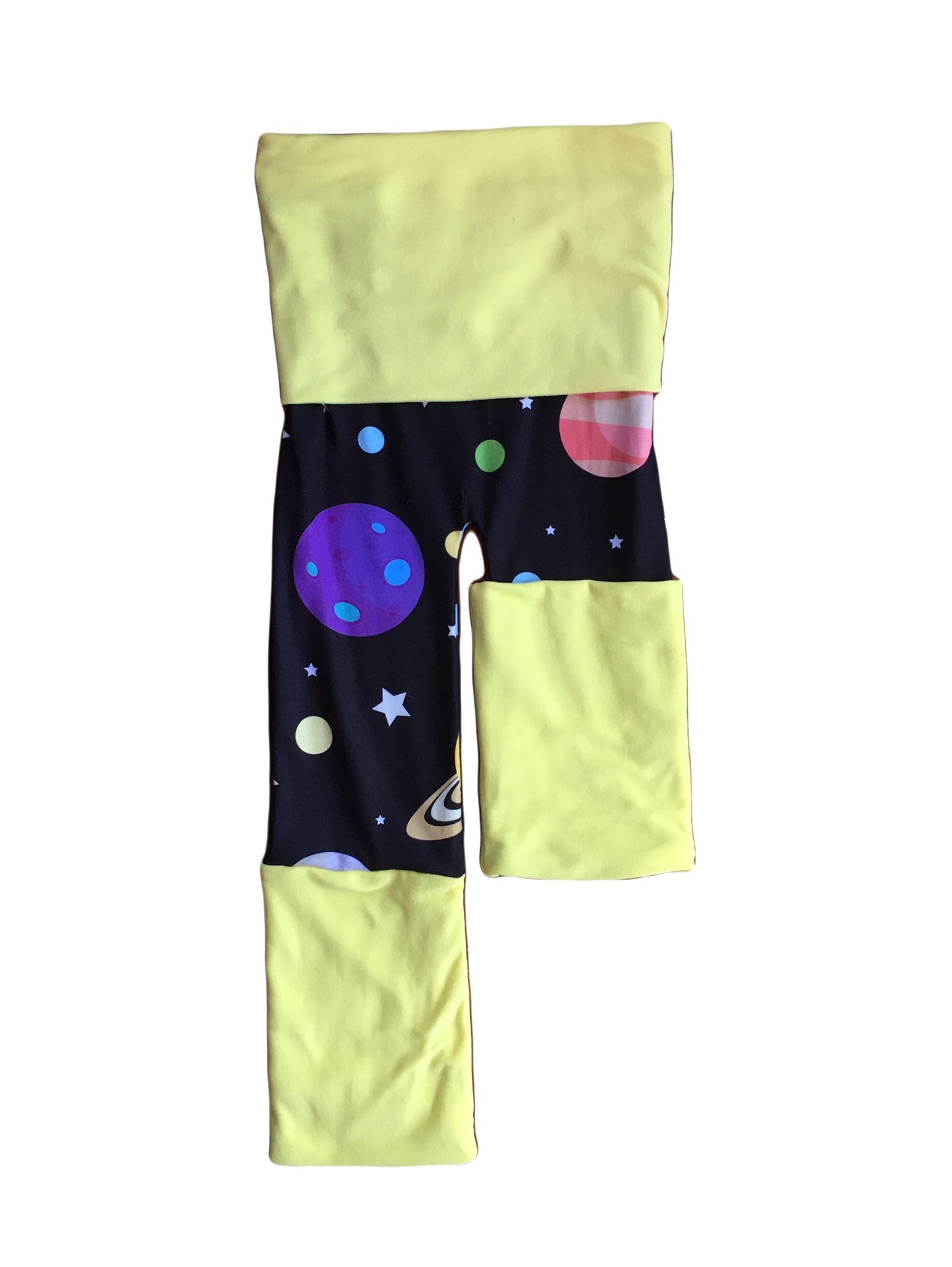 Adjustable Pants - Outer Space with Yellow