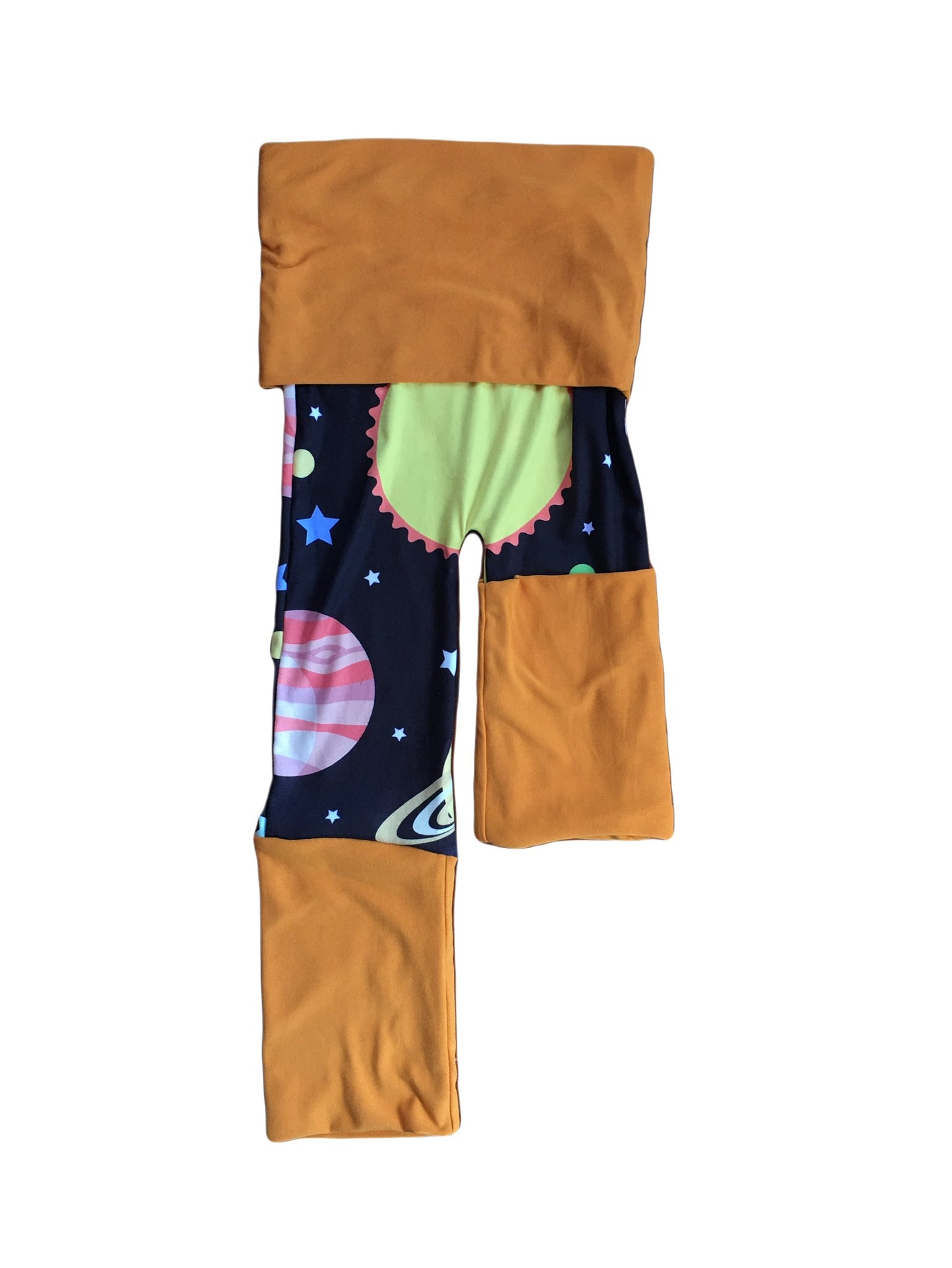 Adjustable Pants - Outer Space with Orange