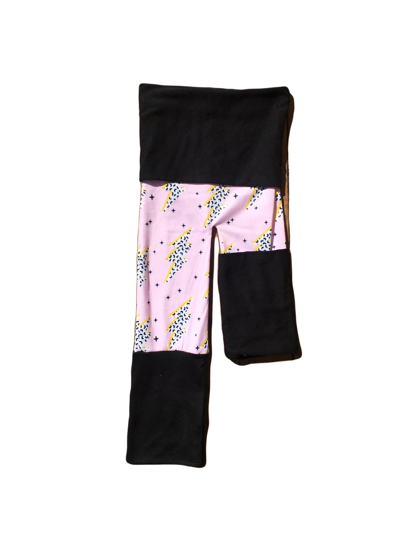 Adjustable Pants - Pink Lightning with Black