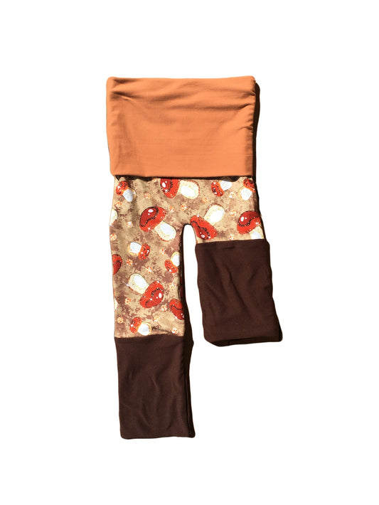 Adjustable Pants - Amanitas with Orange & Brown