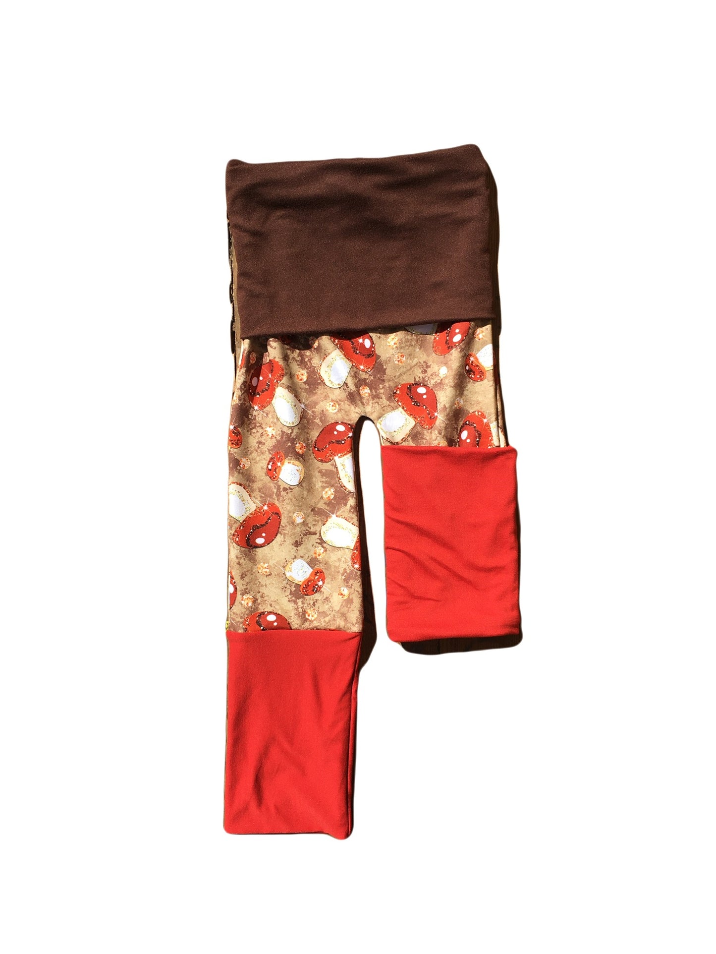 Adjustable Pants - Amanitas with Brown & Rust