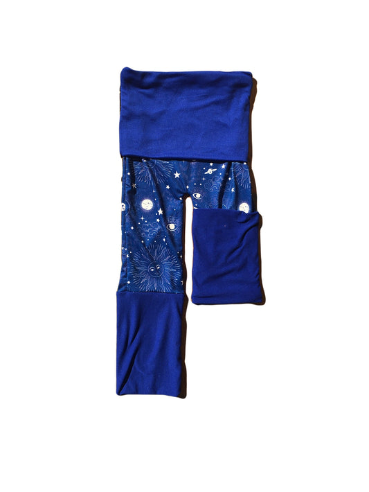 Adjustable Pants - Celestial with Dark Blue