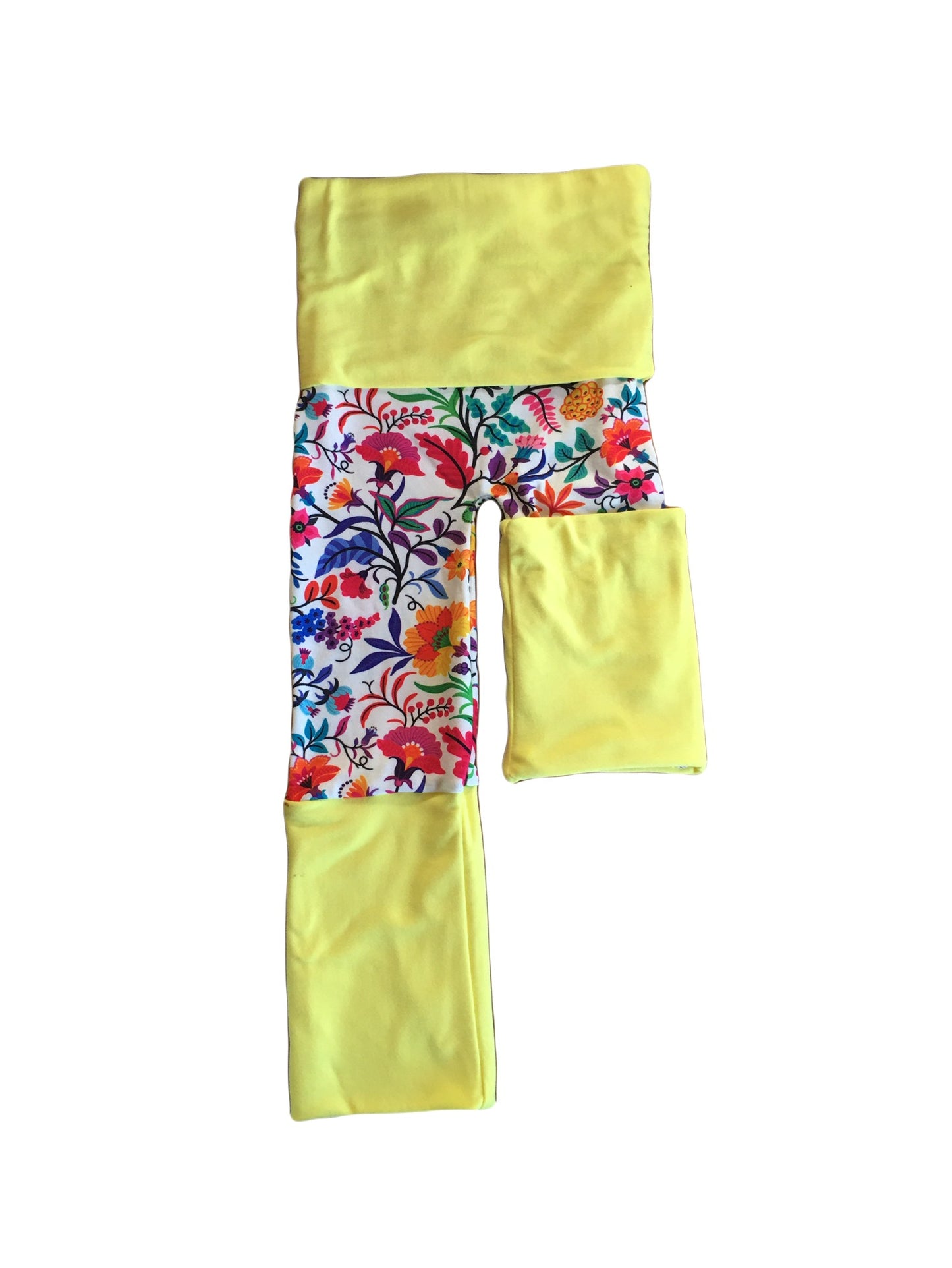 Adjustable Pants - Flowers with Yellow