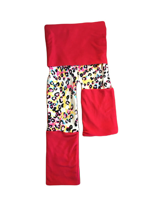 Adjustable Pants - Leopard with Red