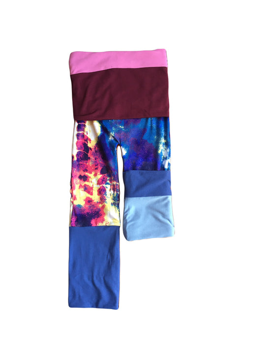 Adjustable Pants - Tie-Dye with Blue & Pink