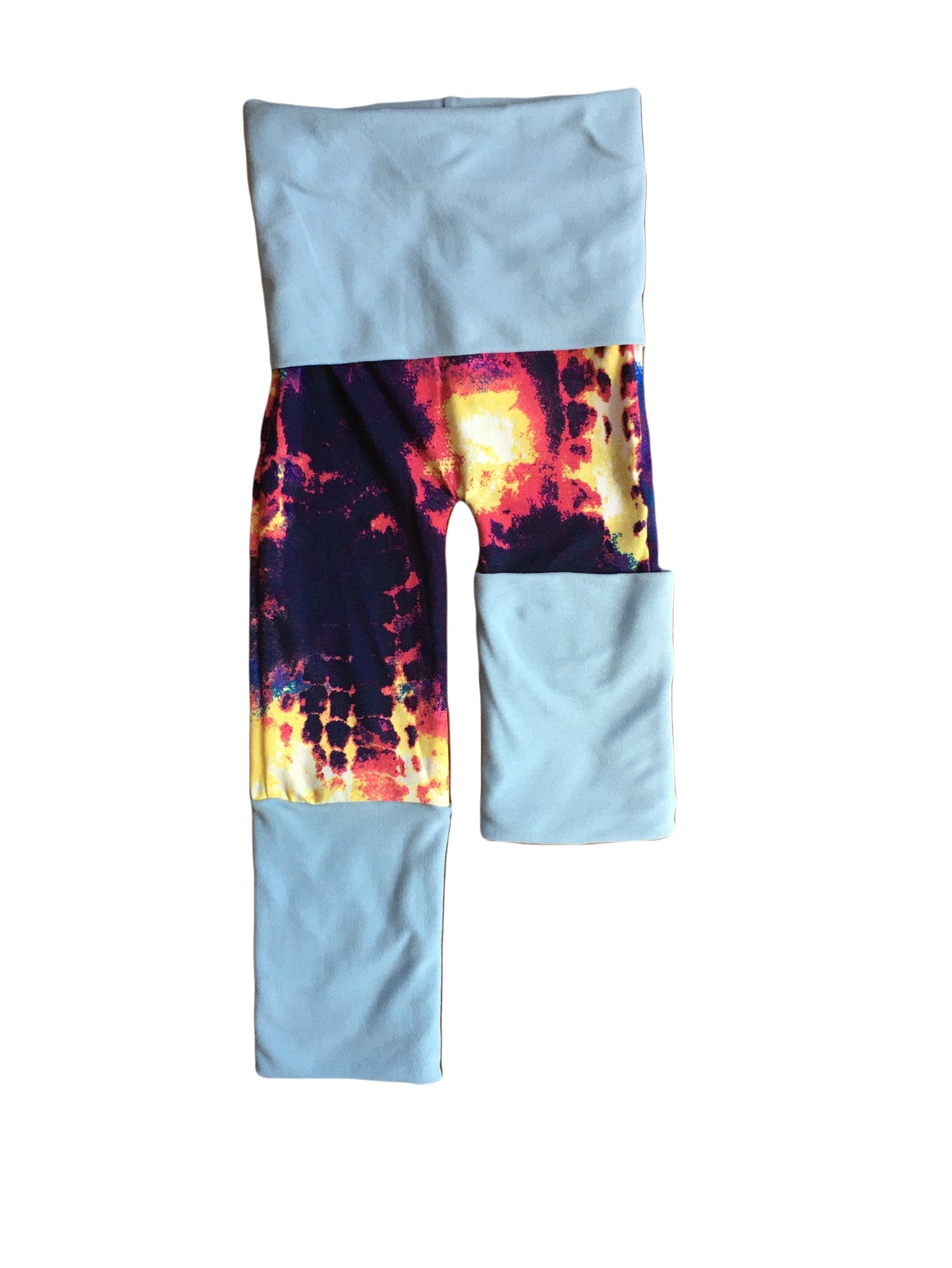 Adjustable Pants - Tie-Dye with Light Blue