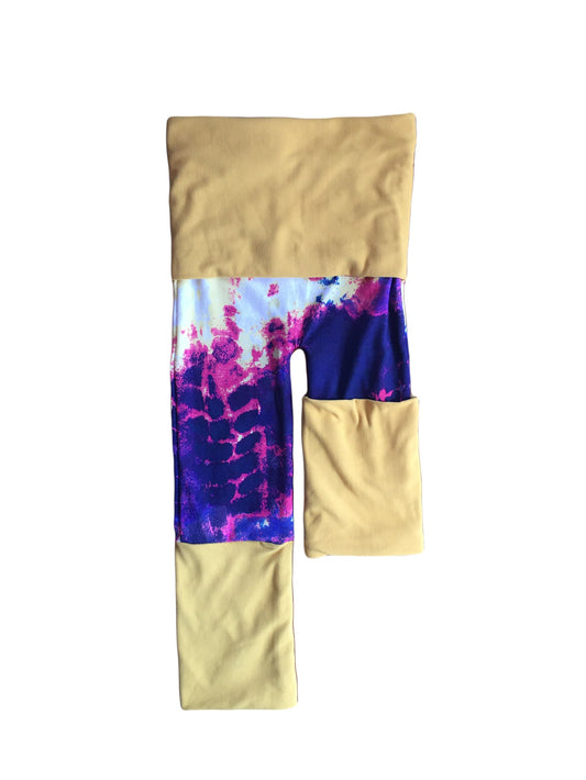 Toddler Pants - Tie-Dye with Yellow