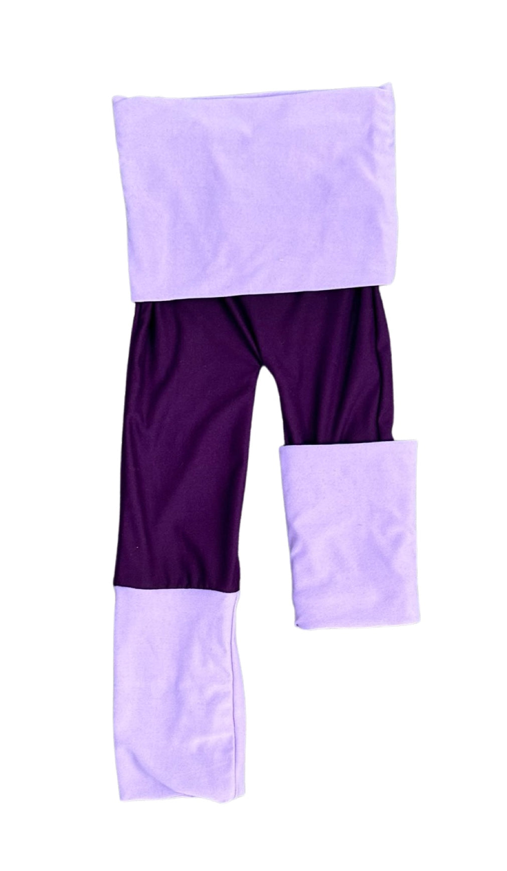 Adjustable Pants - Dark Purple with Lavender