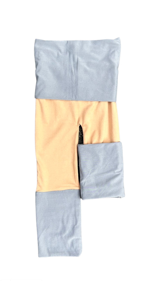 Adjustable Pants - Tan with Gray