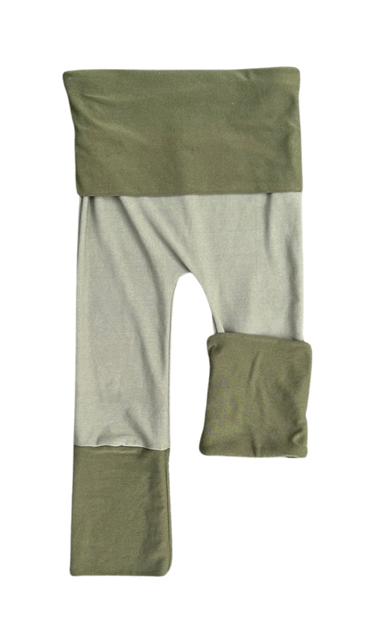 Adjustable Pants - Sage with Olive