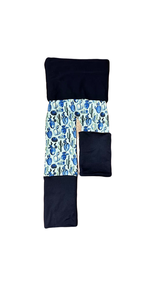 Adjustable Pants - Cactus with Blue